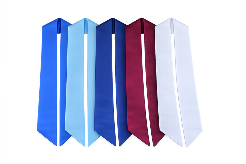 Plain Satin Graduation Stoles – 60 Inch