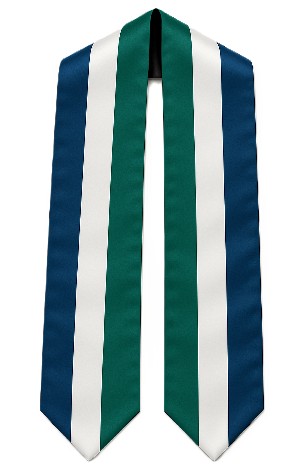 51″ Torres Strait Islander Graduation Stole — Shiny Satin Finish