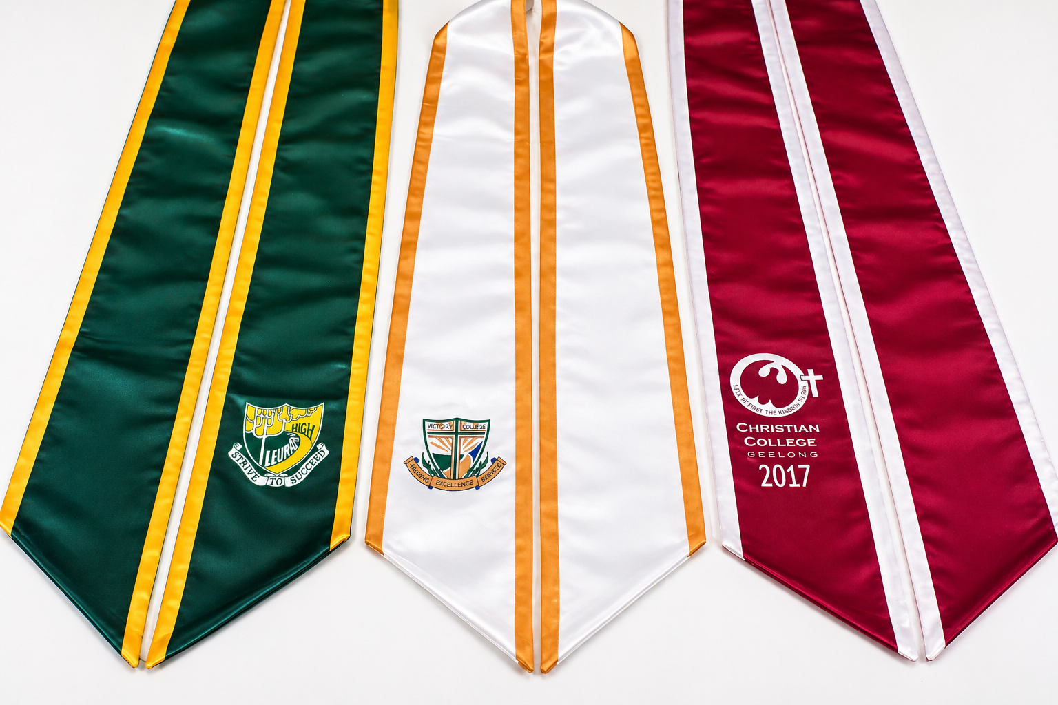 One-Sided Printed Stoles with Trim
