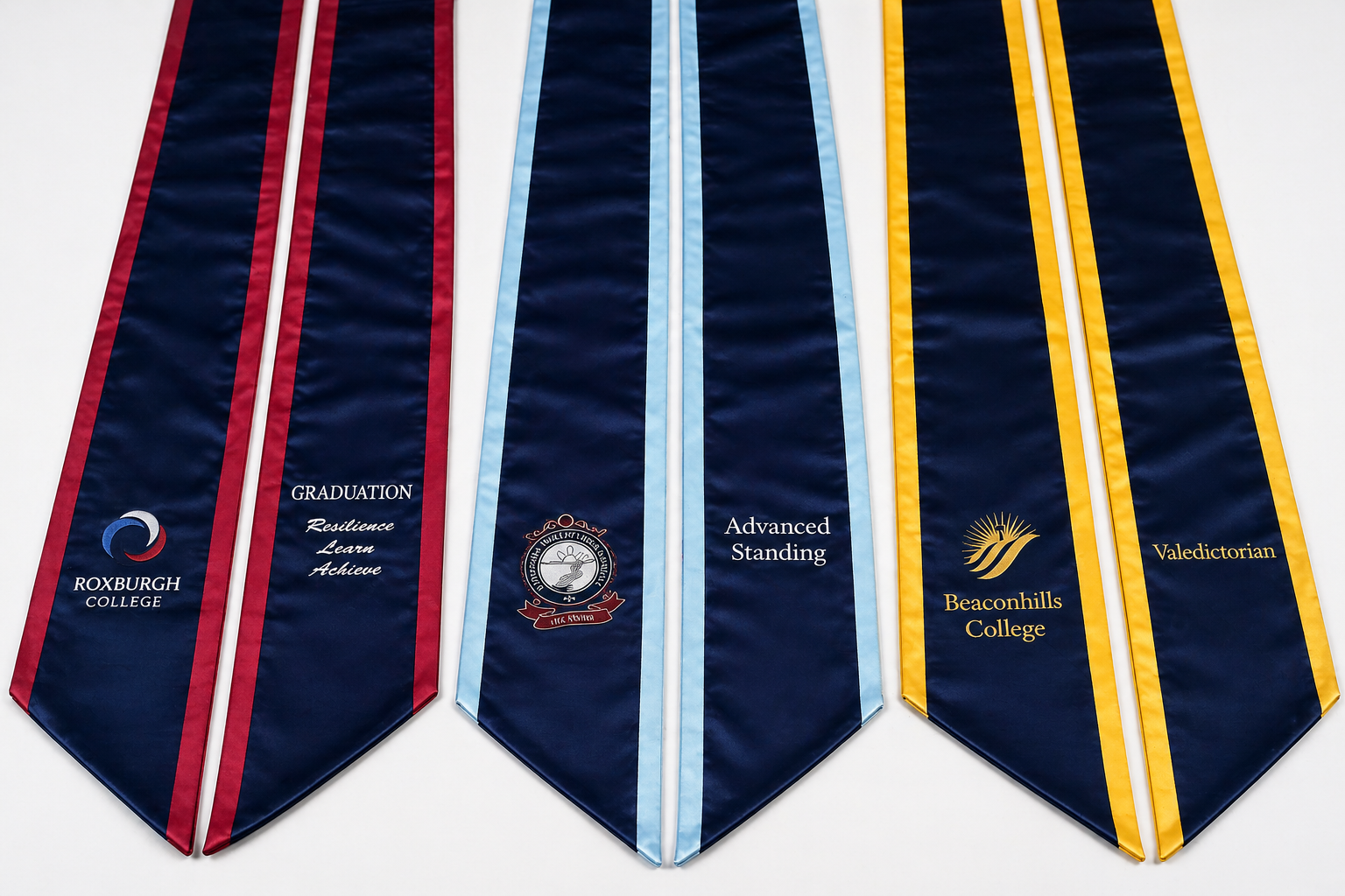 Two-Sided Printed Stole with Trim