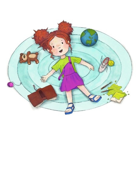 Demi lying on the floor