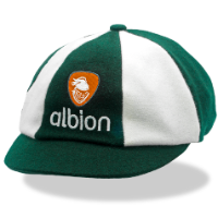 Blue alternate panel baggy cap with logo