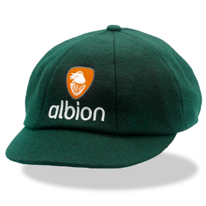 Burgundy baggy cap with white logo