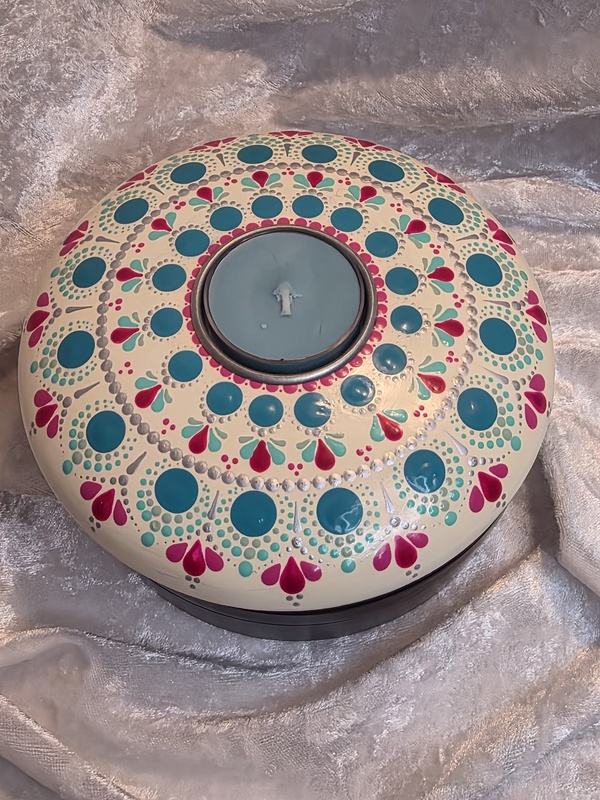 Heart Mandala Tea Light Holder