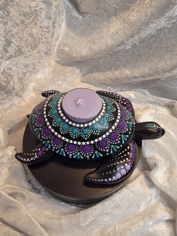 Turtle Mandala Tea Light Holder