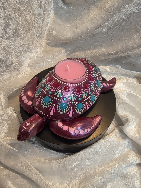 Turtle Mandala Tea Light Holder