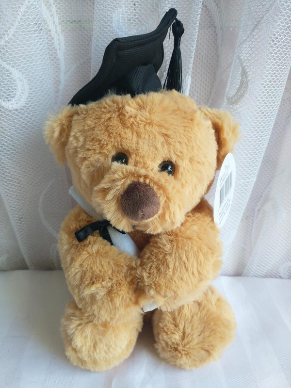 Brown Graduation Bear 19cm