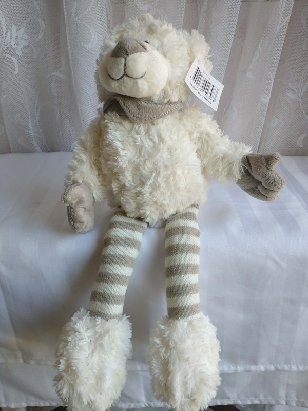 White Teddy Stipped legs