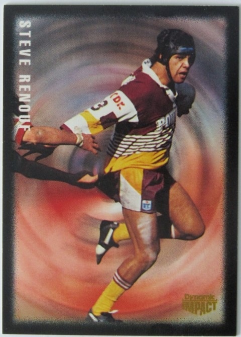 NRL - 1995 Dynamic Pizza Hut - #05 Steve Renouf PROMO - Brisbane Broncos