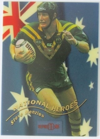 NRL - 1996 Dynamic Series 1 - National Heroes #NH2 - Steve Menzies - Australian Kangaroos