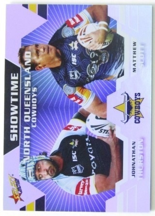 NRL - 2012 Select Champions - Showtime Holochrome #ST9 - Jonathan Thurston / Matthew Scott - North Queensland Cowboys