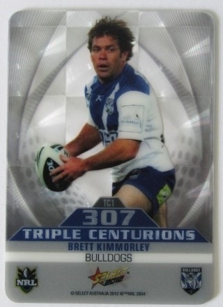 NRL - 2012 Select Champions - Triple Centurions Mirror #TC1 - Brett Kimmorley - Canterbury Bulldogs