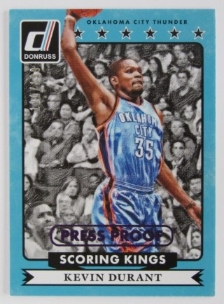 2014-15 Donruss - Scoring Kings Press Proofs Purple #1 - Kevin Durant - SN199 - OKC Thunder