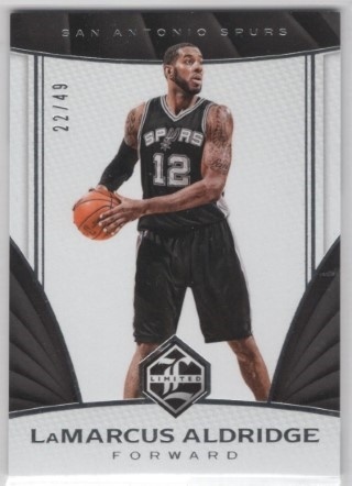 2016-17 Panini Limited - Silver Spotlight #81 - LaMarcus Aldridge SN49 - San Antonio Spurs