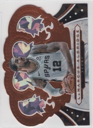 2019-20 Panini Crown Royale - Crystal #064 - LaMarcus Aldridge - San Antonio Spurs