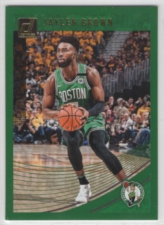 2018-19 Donruss - Green Flood #066 Jaylen Brown - Boston Celtics