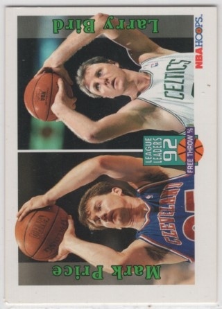 1992-93 Hoops - #322 Mark Price / Larry Bird LL - Cleveland Cavaliers / Boston Celtics