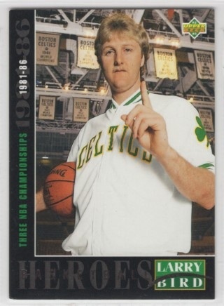 1992-93 Upper Deck - Basketball Heroes: Larry Bird #22 - Larry Bird - Boston Celtics