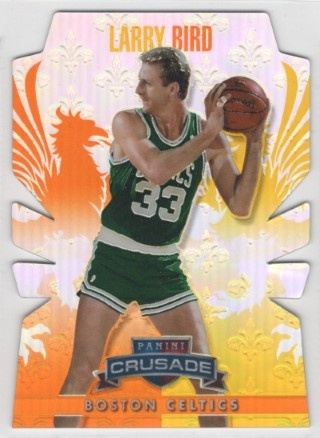 2013-14 Panini Crusade - Insert Orange Die Cut #291 - Larry Bird SN99 - Boston Celtics