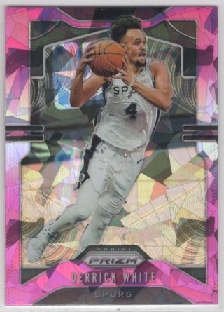2019-20 Panini Prizm - Prizm Pink Ice #141 - Derrick White - San Antonio Spurs
