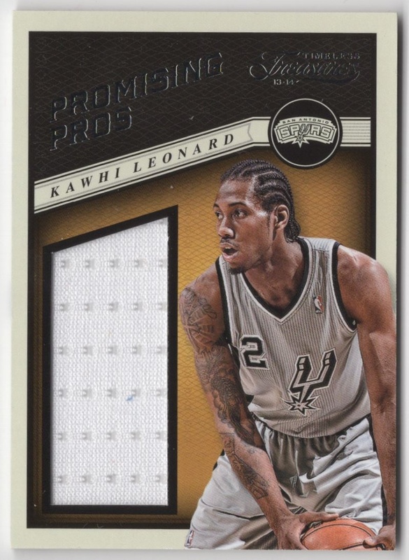 2013-14 Timeless Treasures - Promising Pros Materials #02 - Kawhi Leonard MEM - San Antonio Spurs