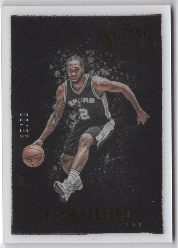 2015-16 Panini Noir - #134 - Kawhi Leonard SN99 - San Antonio Spurs