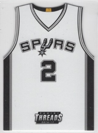 2016-17 Panini Threads - Team Threads Die Cuts #52 - Kawhi Leonard - San Antonio Spurs