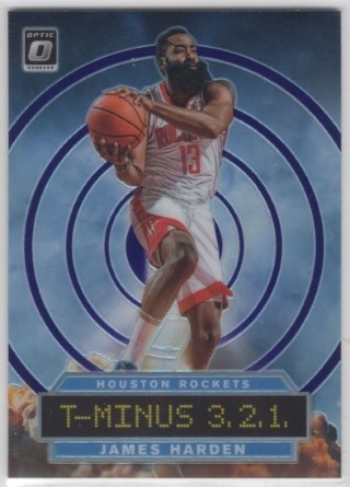 2019-20 Donruss Optic - T-Minus 3, 2, 1 Purple #04 - James Harden - Houston Rockets