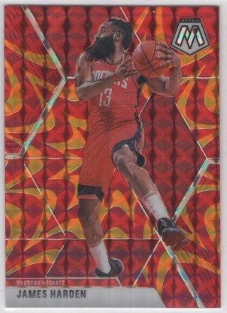 2019-20 Panini Mosaic - Reactive Orange #114 - James Harden - Houston Rockets