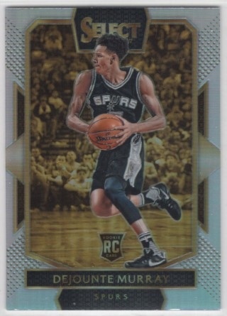 2016-17 Select - Prizm Silver #262 - Dejounte Murray - ROOKIE - San Antonio Spurs