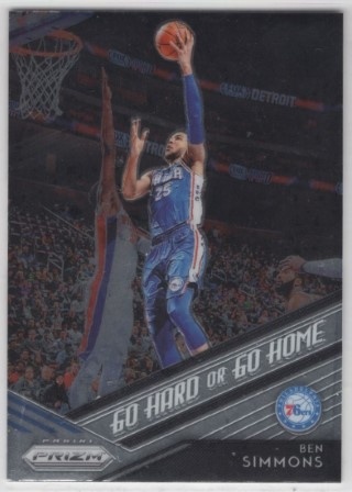 2018-19 Panini Prizm - Go Hard or Go Home #08 - Ben Simmons - Philadelphia 76ers