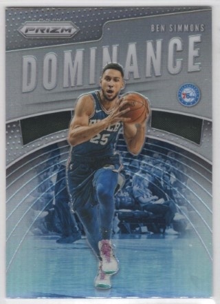 2019-20 Panini Prizm - Dominance Silver #03 - Ben Simmons - Philadelphia 76ers