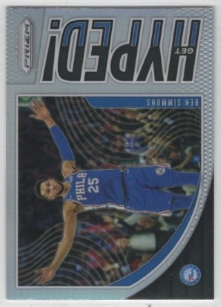 2019-20 Panini Prizm - Get Hyped! Silver #09 - Ben Simmons - Philadelphia 76ers