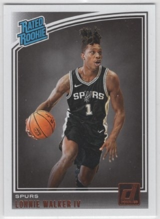 2018-19 Donruss - #174 Rated Rookie - Lonnie Walker IV - ROOKIE - San Antonio Spurs