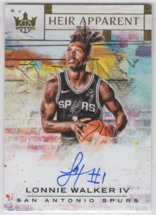 2018-19 Court Kings - Heir Apparent #HA-LW4 - Lonnie Walker IV AUTO, SN199 - ROOKIE - San Antonio Spurs