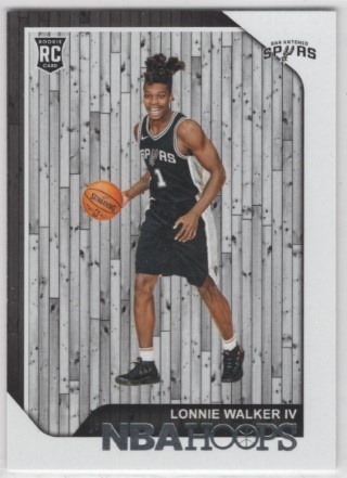 2018-19 Hoops - #256 Lonnie Walker IV - ROOKIE - San Antonio Spurs