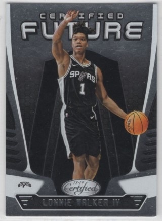 2018-19 Panini Certified - Certified Future #CF-18 - Lonnie Walker IV - ROOKIE - San Antonio Spurs