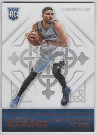 2015-16 Panini Excalibur - #167 Karl-Anthony Towns - ROOKIE - Minnesota Timberwolves