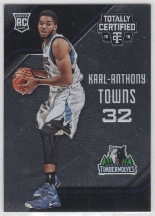 2015-16 Totally Certified - #168 Karl-Anthony Towns - ROOKIE - Minnesota Timberwolves