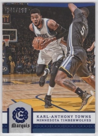 2016-17 Panini Excalibur - Marquis #103 - Karl-Anthony Towns SN199 - Minnesota Timberwolves