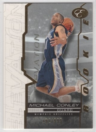 2007-08 Bowman Elevation - #085 - Mike Conley SN999 - ROOKIE - Memphis Grizzlies