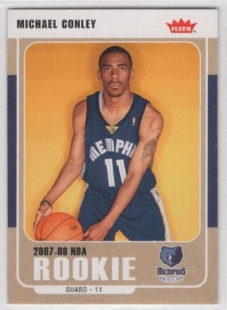 2007-08 Fleer - #206 - Mike Conley - ROOKIE - Memphis Grizzlies