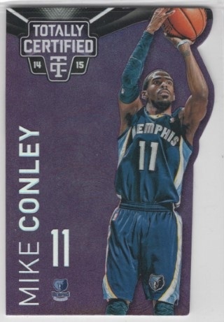 2014-15 Totally Certified - Platinum Mirror Purple Die Cuts #110 - Mike Conley SN25 - Memphis Grizzlies