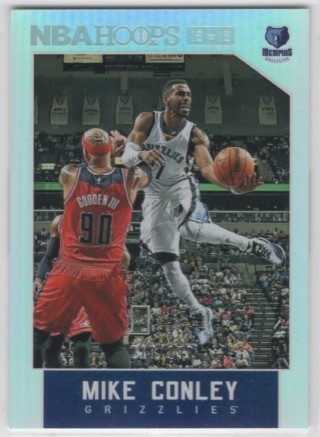 2015-16 Hoops - Silver #254 - Mike Conley SN299 - Memphis Grizzlies
