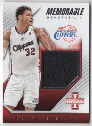 2013-14 Innovation - Memorable Memorabilia #36 - Blake Griffin MEM, SN299 - LA Clippers