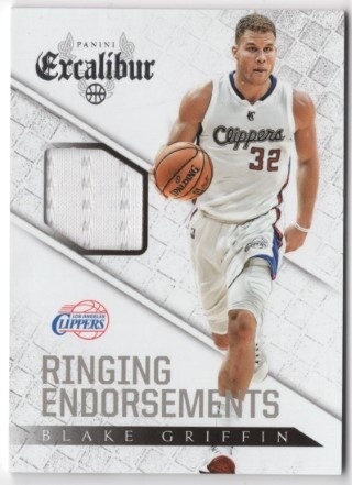 2014-15 Panini Excalibur - Ringing Endorsements #13 - Blake Griffin MEM - LA Clippers
