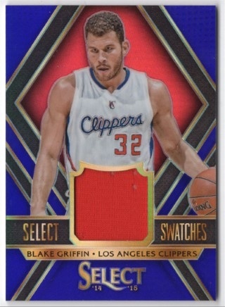 2014-15 Select - Swatches Prizms Purple #21 - Blake Griffin MEM, SN99 - LA Clippers