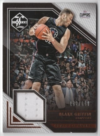2015-16 Panini Limited - Glass Cleaners Materials #19 - Blake Griffin MEM, SN149 - LA Clippers