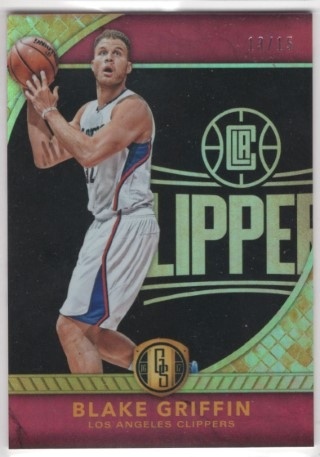 2016-17 Panini Gold Standard - Black #076 - Blake Griffin SN15 - LA Clippers