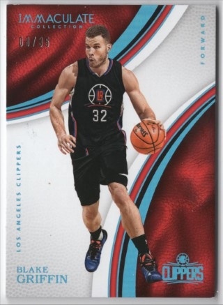 2016-17 Immaculate Collection - Blue #009 - Blake Griffin SN35 - LA Clippers